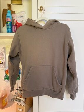 Aritzia Taupe Brown Hoodie Sweater
